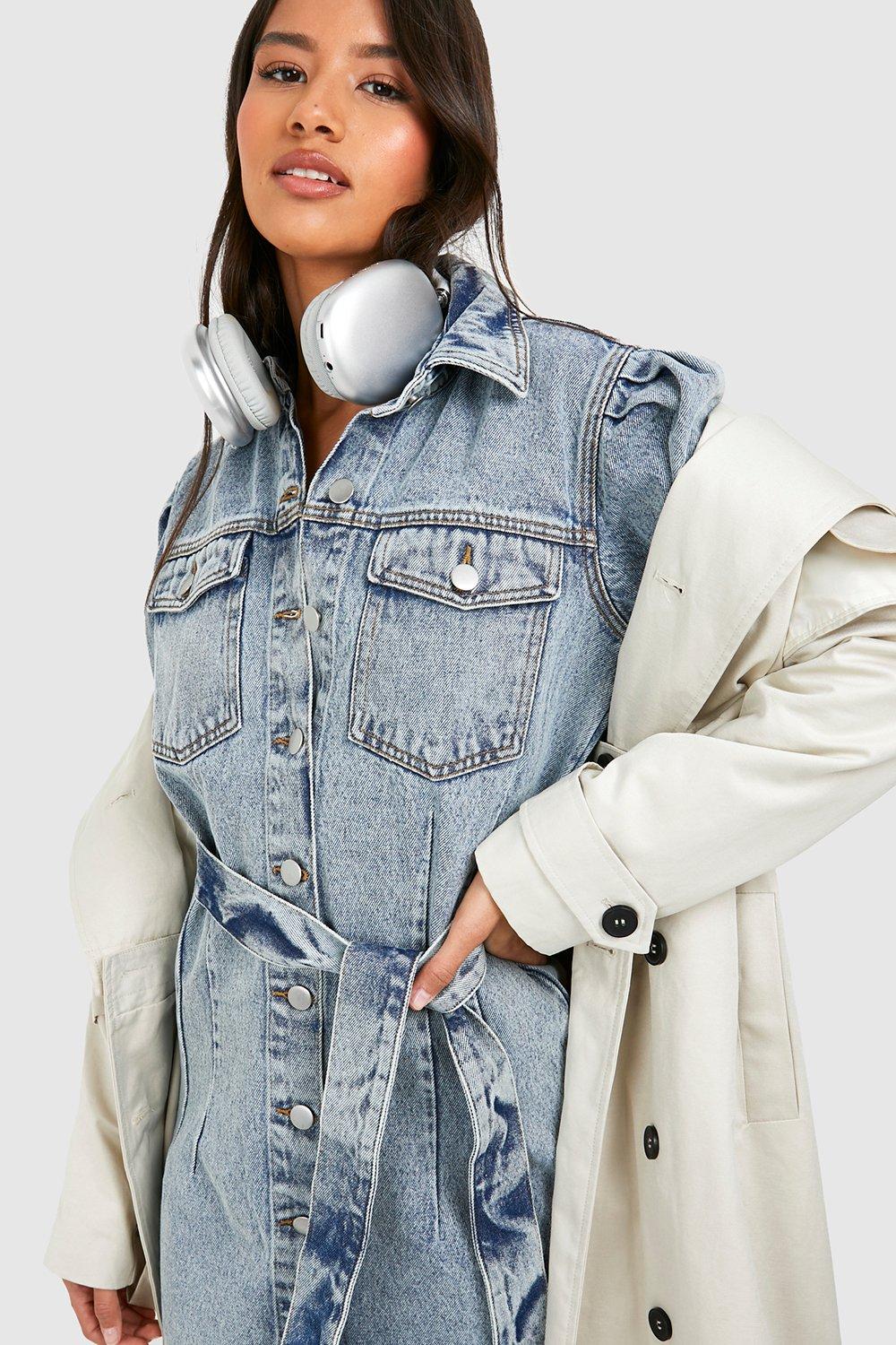 Tall denim dress sales